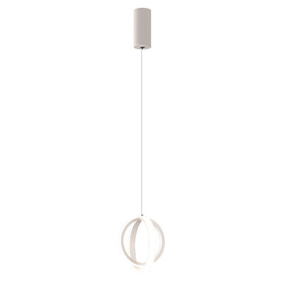 Lumière suspendue à LED moderne pendentif rond lustre lumineux intérieur industriel en métal rond