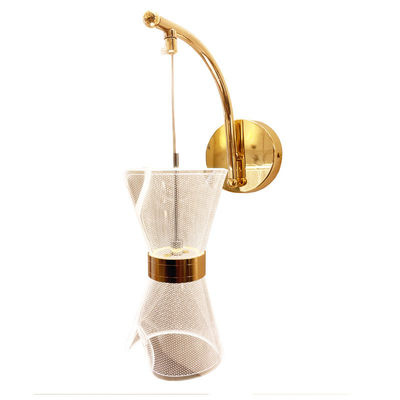 Lumière murale LED lumineuse et transparente chambre à coucher lampes murales acryliques
