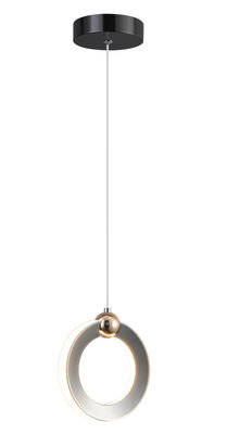 Lumière suspendue de décoration d'intérieur de style simple Chambre à coucher de la maison Lumière suspendue en aluminium doré noir LED