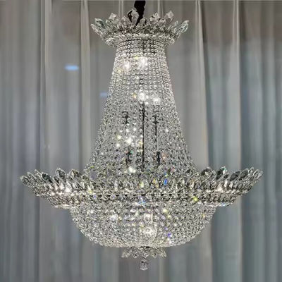 Décoration de mariage en cristal lustre à vendre à chaud villa hôtel de luxe petit lustre surface cristal