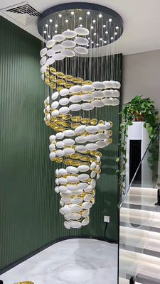 Lustre à œufs de dragon Art Lustre à œufs d'or Hôtel Villa Salle de bal Lobby Mall Atrium Sandbox Escalier