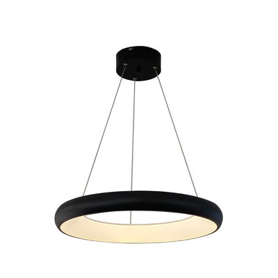 Éclairage LED blanc noir et rond moderne pour l'ingénierie hôtelière