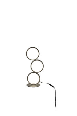Lampe de table en métal élégante à trois anneaux Lampe de table en aluminium modernes et réglables