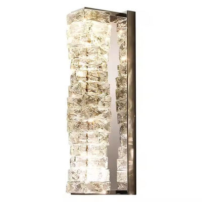 Lumière nordique moderne de luxe Lampes murales de cristal Décorations pour la maison Armature d'éclairage Salle d'exposition d'or Hôtel Villa Intérieur LED Wall Light