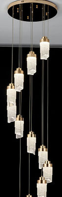 Lumière LED personnalisée Villa Hôtel Escalier haute décoration Lampe moderne lustre acrylique Pendant Lumière 30000 heures Durée de vie