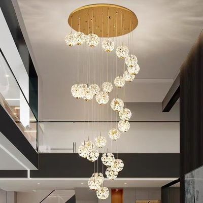 Lumière de salle de mariage en cristal avec source lumineuse D120mm et durée de vie de 50000 heures