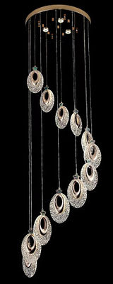 Lumière de lustre à domicile ultra long duplex personnalisée avec tension d'entrée AC 165-265V et durée de vie de 50000 heures