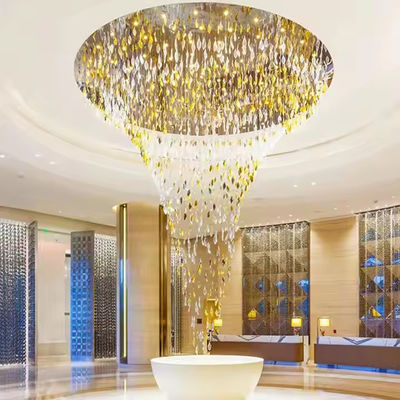 L'éclairage du pendentif en verre soufflé rond moderne fait à la main Commutateur suspendu facile Pour l'hôtel Villa Décoration de plafond Restaurants