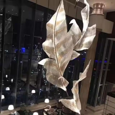 Lumière de pendentif en forme de feuille personnalisée