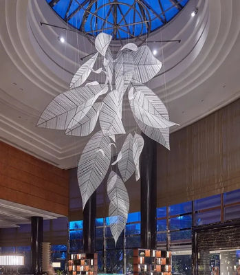 Hôtel Lobby Restaurant Salle de réunion Club Villa Département d'art Décoration Lustre à feuilles de cristal Durée de vie 30000 heures