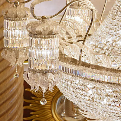Projet de grand hôtel sur mesure Lustre de cristal de l'Empire d'or français