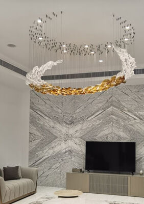 Chandeliers de décoration Chandeliers en osier Cristal LED Art Lampe de l'ouest Chandelier moderne