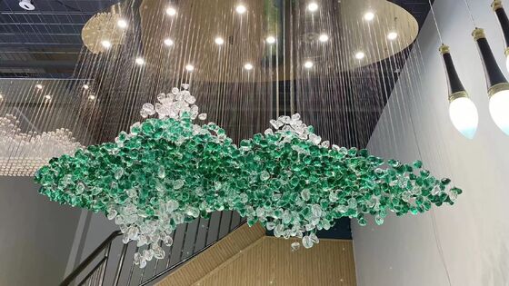 Escalier turc Lobby de l'hôtel Chandelier de cristal décoratif rustique