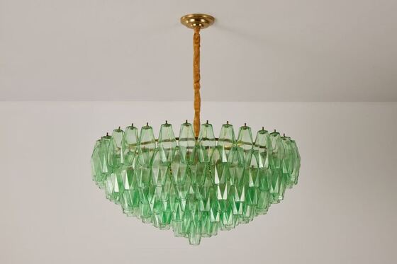 Lustre en verre bleu marine fait à la main en usine avec finition laiton pour éclairage de salon, salle à manger, chambre à coucher